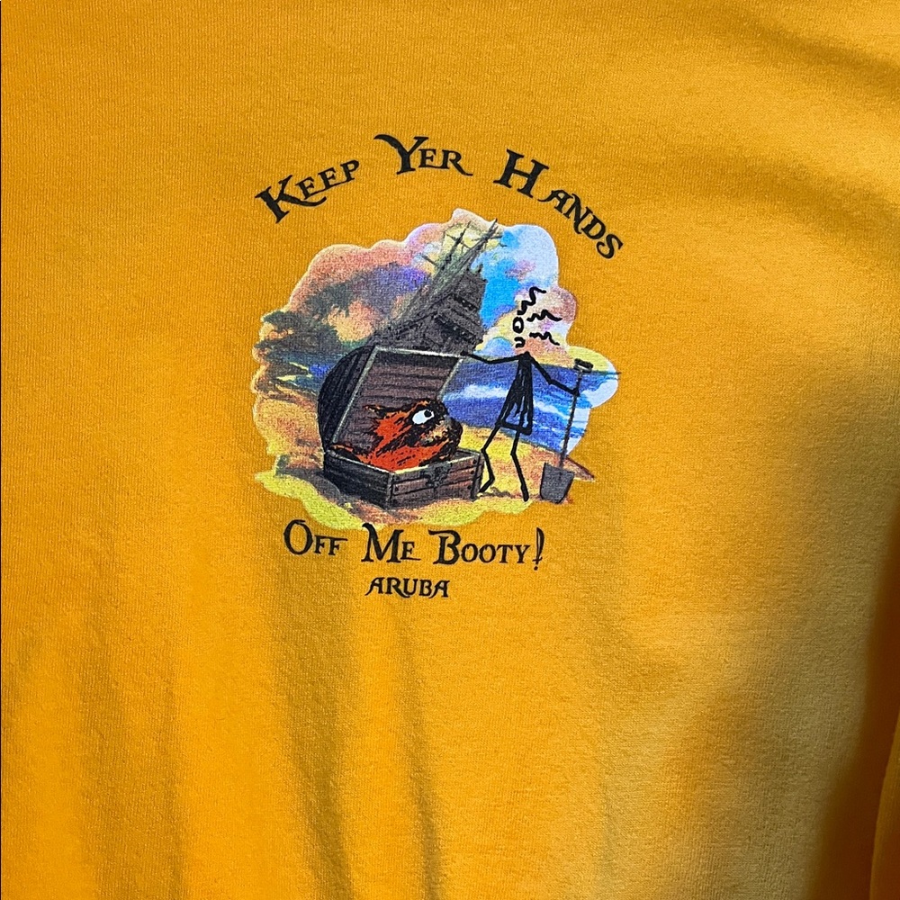 Pirana Joe Yellow Long Sleeve Tee - Picture 2 of 4